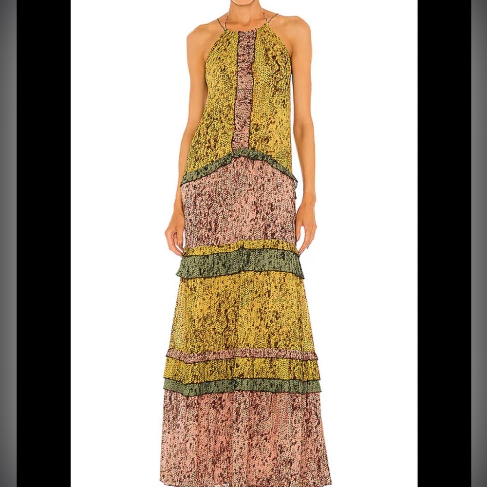 Alexis Licett Dress - Small - Silk Maxi